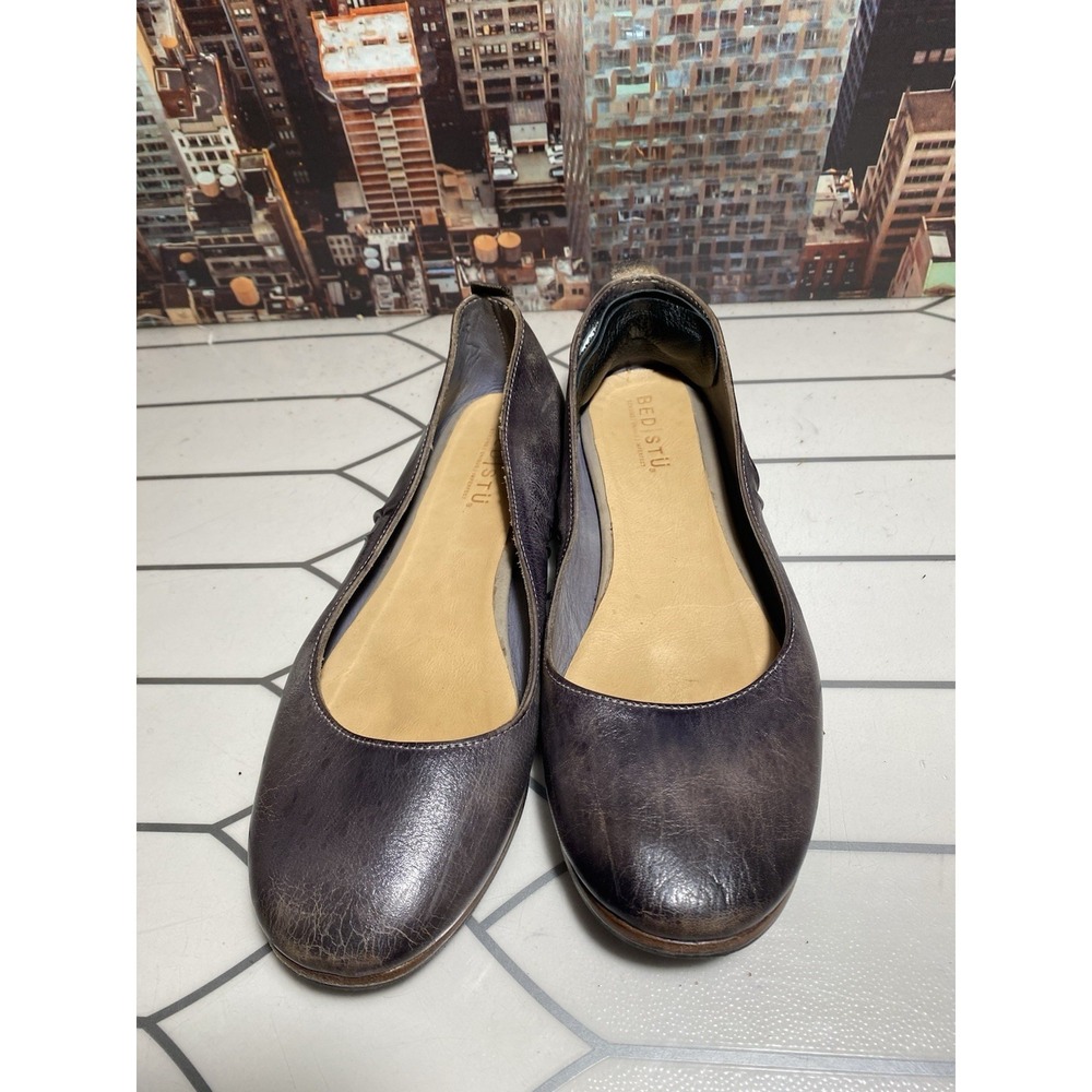 Bed Stu Ballet Flats Women's Size 10 Leather Cobbler Series Mary Janes